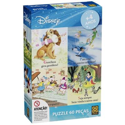 Puzzle Infantil 60 Peças - Grow - Mundo Disney Sdi