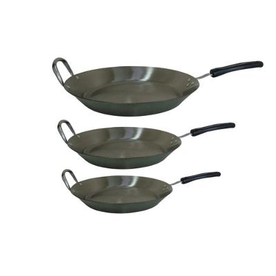 Kit Frigideiras Em Aço Inox Cabo Baquelite Chapa 2mm Fritura.