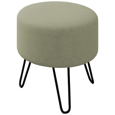 Puff Puf Para Sala Pes Metal Small Veludo Sl 940 Peer Sl 940