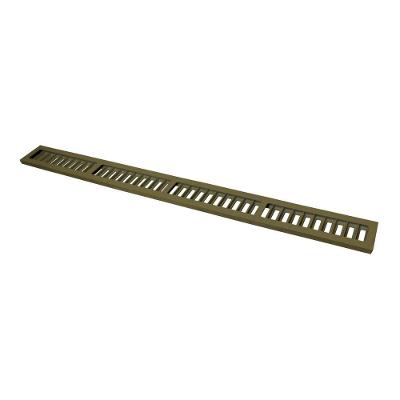Ralo Grelha Linear Com Caixilho Em Alumínio Fendi 20x100cm