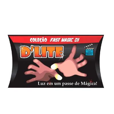 Mágica D´lite 1 Par D Light O Par Dedos Luminosos Laranja