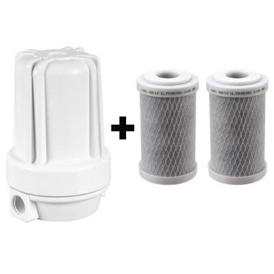 Filtro Branco Carvão Ativado Pou Bbi F125 + 2 Refis