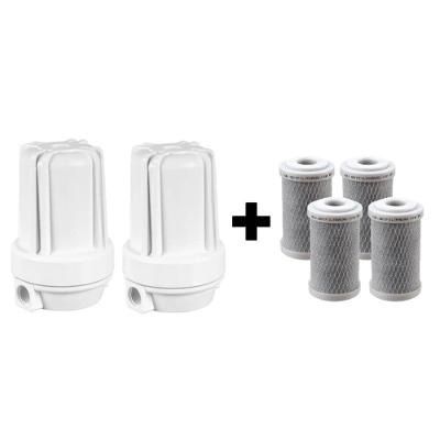 2 Filtro Branco Ponto De Uso 5 Pou Bbi Tira Cloro + 4 Refis Cor Branco Voltagem Não Se Aplica