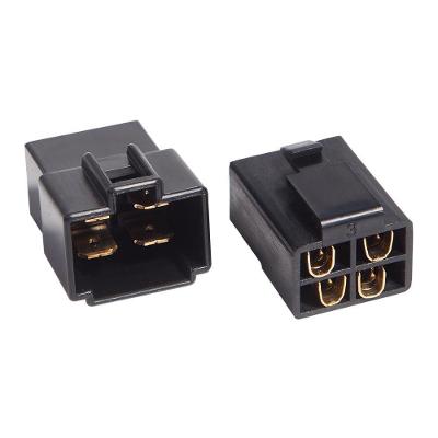 Kit Conector Technoise 4 Vias Com Trava Preto Unidade