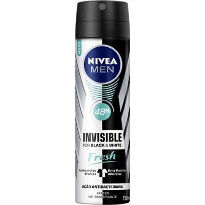 Desodorante Aerosol Nivea Invisible For Black & White Fresh 150Ml