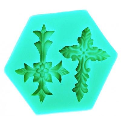 Molde Silicone Cruz Decorada