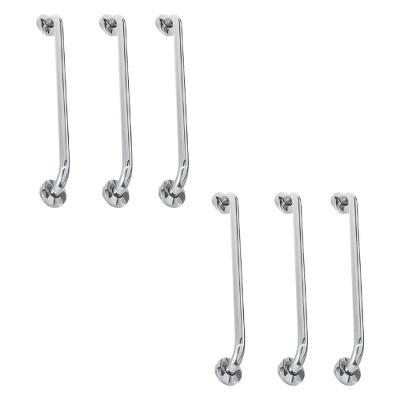 Alça De Apoio Barra Inox 60cm Segurança Kit 6 Unidades Ajuda Acessibilidade Criança Idoso Gestante