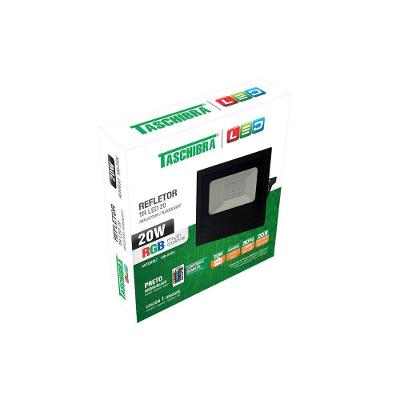 Refletor Tr Led 20w Rgb - Taschibra Preto