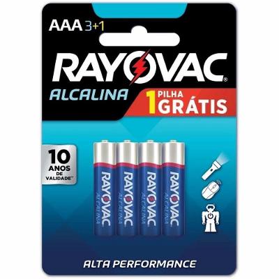 Pilha Alcalina Aaa com 4
