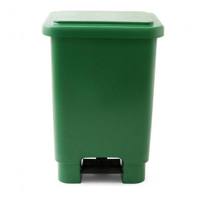 Lixeira 100L Retangular C/ Pedal Verde Lar Plasticos 253
