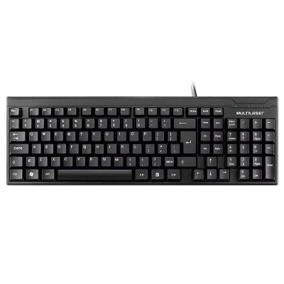 Teclado Slim Preto Laser Usb Multilaser
