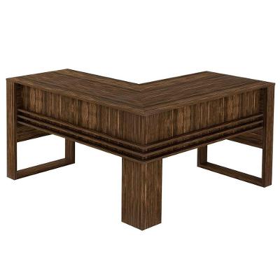 Mesa Para Escritório Em L Me4145 Nogal/nogal