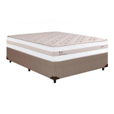 Cama Box Casal: Colchão Molas Ensacadas Herval MasterPocket Kiev + Base CRC Courano Clean(138x188)