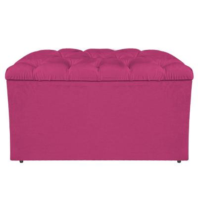 Calçadeira Liverpool 90cm Solteiro Suede Pink