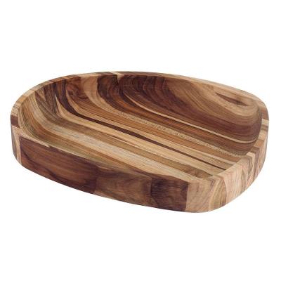 Gamela Organica Churrasco Em Madeira Teca Fsc Com Acabamento Em óleo Mineral 37x29,8 Cm