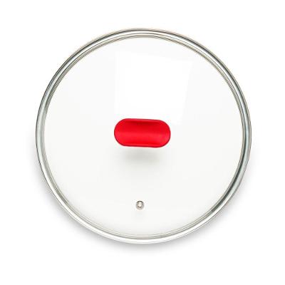 Tampa De Vidro Ichef Polishop - Shark Series - 24cm - Vermelha | Vermelho
