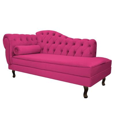 Diva Recamier Diana 130Cm Lado Direito Suede - Amarena Móveis Cor Pink