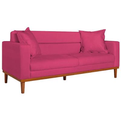 Sofá 2 Lugares Viena Suede - Amarena Móveis Cor Pink