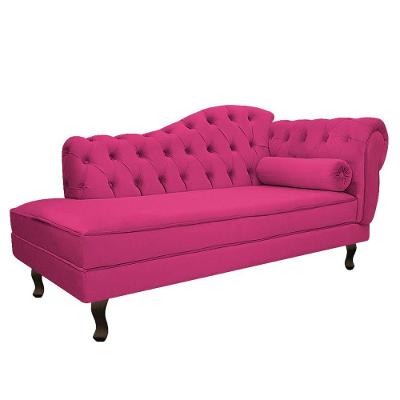 Diva Recamier Diana 130Cm Lado Esquerdo Suede - Amarena Móveis Cor Pink