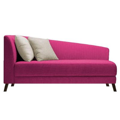 Recamier Heitor 185cm Suede Cor Pink/bege
