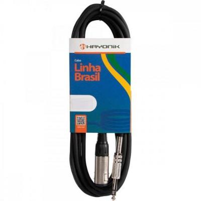 Cabo Extensor P10 (F) X P10 (M) Estéreo 3Mts Linha Brasil Ha