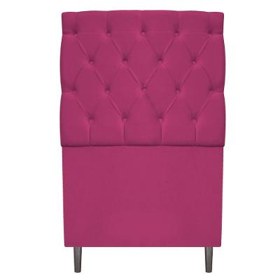 Cabeceira 90cm Solteiro Suede Pink