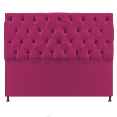 Cabeceira Sofia 195 Cm King Size Suede Pink