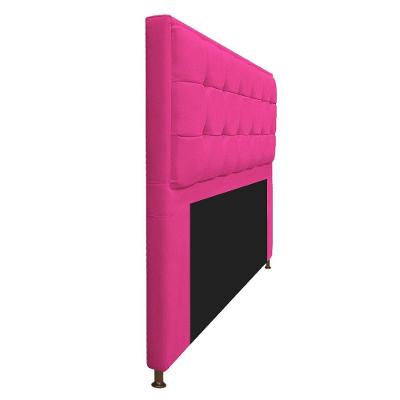 Cabeceira E Calçadeira Copenhague 160 Cm Queen Size Suede Pink