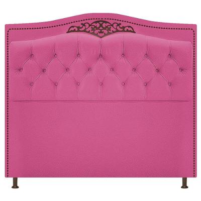 Kit Cabeceira E Calçadeira Yasmim 140cm Casal Pink