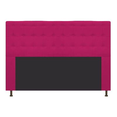 Cabeceira Dama 195 Cm King Size Com Botonê Suede Pink