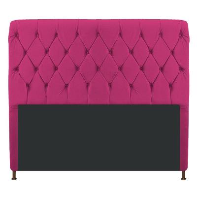 Cabeceira Cristal 160 Cm Queen Size Com Capitonê Suede Pink