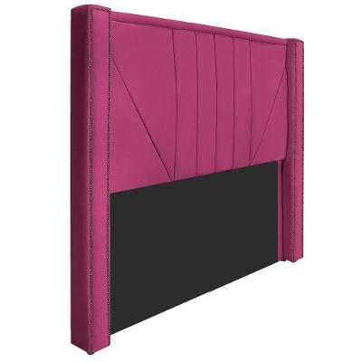 Cabeceira King 195 Cm Para Cama Box Suede Pink