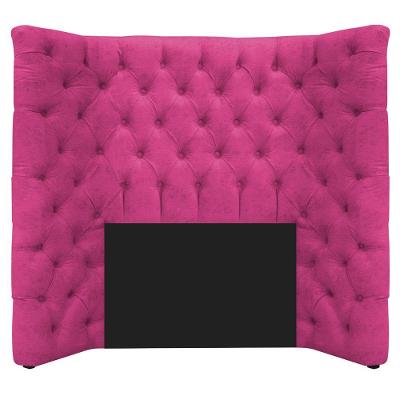Cabeceira Solteiro Everest P02 90 Cm Para Cama Box Suede - Amarena Móveis Pink