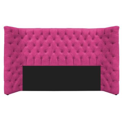Cabeceira Queen Everest P02 160cm Para Cama Box Suede - Doce Sonho Móveis Pink