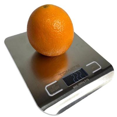 Balança Digital Inox Para Cozinha 10kg Dieta E Nutrição