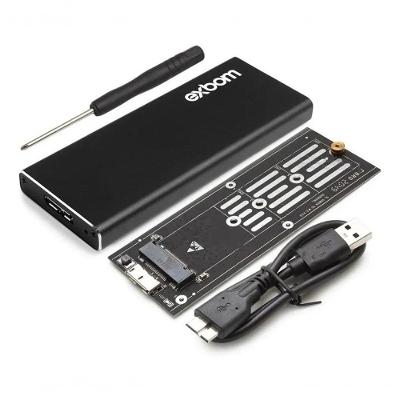Case Hd Ssd M.2 Sata Iii Nvme Usb 3.0 Alumínio 5gbps Exbom