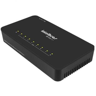 Hub Switch 8 Portas Intelbras Sf-800 Q+ Fast Ethernet 10-100 Mbps