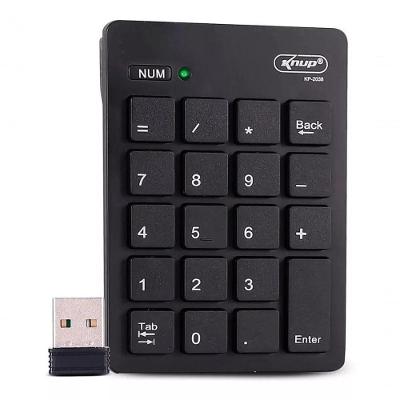 Mini Teclado Numérico Sem Fio Usb Kp-2038 Alcance 10 Metros