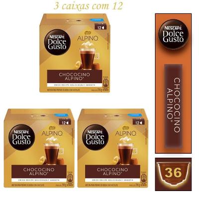 3 Cx Café Nescafé Chococino Alpino Dolce Gusto Bebida Lactea