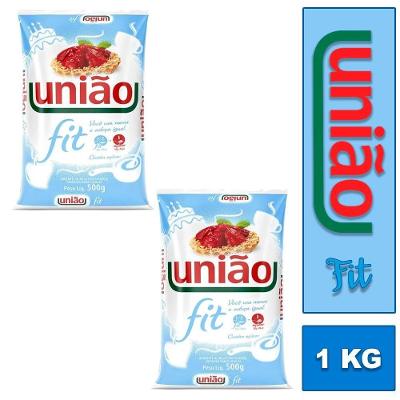2 Adoçante Em Pó União Clássicos Fit Pacote 500G