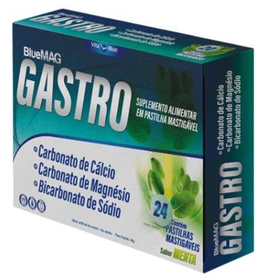 Suplemento Alimentar Blue Mag Gastro 24 Pastilhas Mastigáveis