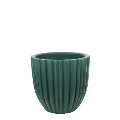 Vaso Redondo Cacau 40 X 40 Cm Cor 33 - Antique Verde