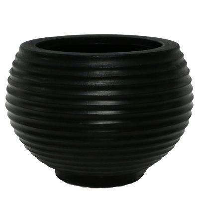 Vaso Bromélia 42 X 48 Cm Cor 04 - Preto Sólido
