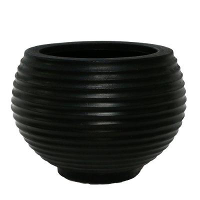 Vaso Bromélia 36 X 37 Cm Cor 07 - Preto Sólido