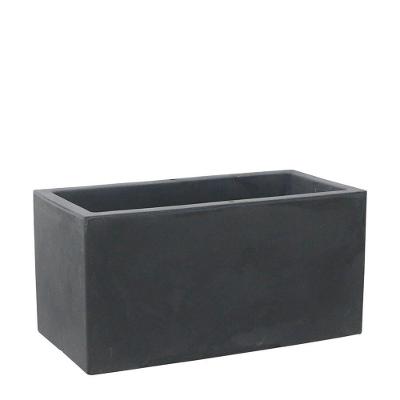 Jardineira Cubo 100 X 50 Cm Cor 18 - Antique Preto