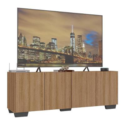 Rack Para Tv Até 50 Polegadas Com Mp1072 Rustic preto