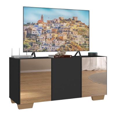 Rack Tv Até 32 Polegadas Com Espelhos Mp1079 Preto natural