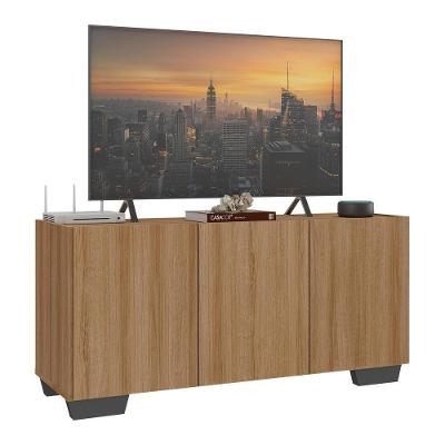 Rack Para Tv Até 32 Polegadas Com Mp1068 Rustic preto