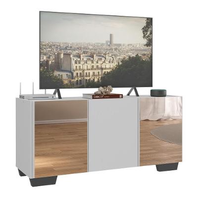 Rack Tv Até 32 Polegadas Com Espelhos Mp1079 Branco preto