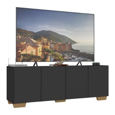 Rack Para Tv Até 50 Polegadas Com Mp1072 Preto natural